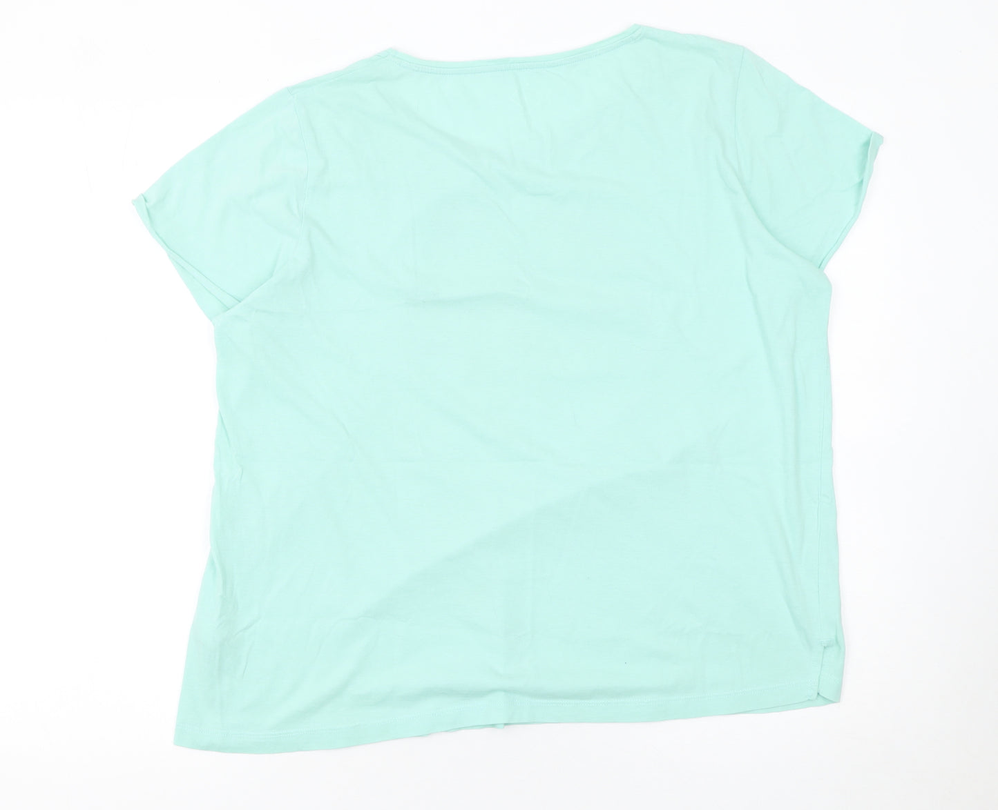 TEX Womens Blue 2XL Funny Retro Graphic T-Shirt