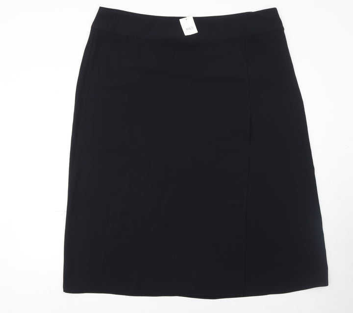 Marks and Spencer Women's Black Size 22 Pencil Skirt