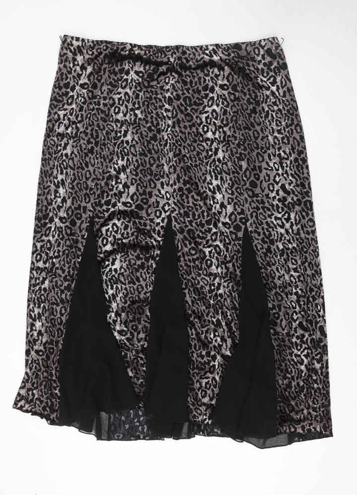 Marks and Spencer Women’s Animal Print Midi A-Line Skirt Size 20