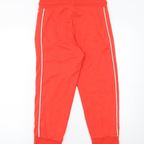 H.I.S Womens Red Jogger Trousers Size 10/12 Cotton Blend Casual