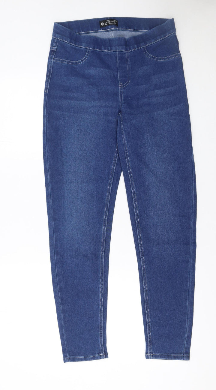 Avenue Women Blue Size 12 Jegging Stretch Denim Jeans