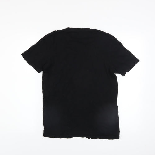 Jack & Jones Core Men's Black Graphic Short Sleeve Cotton T-Shirt M