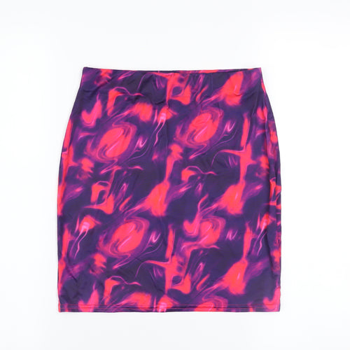 PrettyLittleThing Women’s Multicoloured Size 10 Bodycon Pencil Skirt