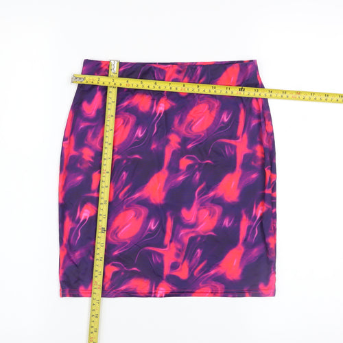 PrettyLittleThing Women’s Multicoloured Size 10 Bodycon Pencil Skirt