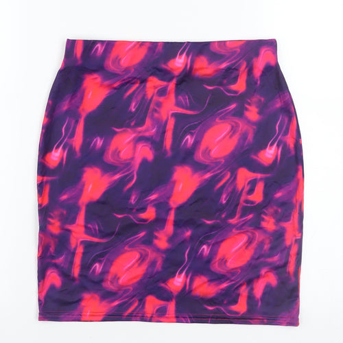 PrettyLittleThing Women’s Multicoloured Size 10 Bodycon Pencil Skirt