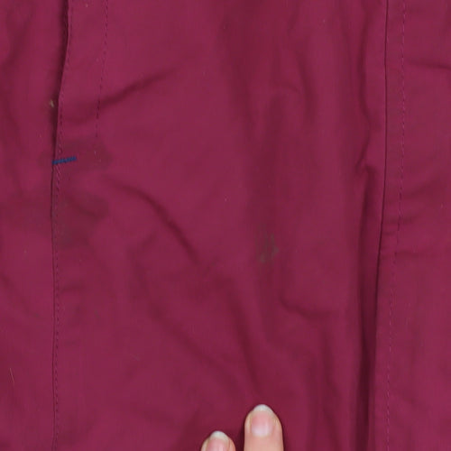 Trespass Girls Red Waterproof Hooded Parka Coat 11-12 Years Winter Jacket
