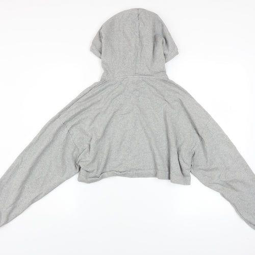 Tommy Jeans Women’s Grey Cropped Hoodie Small New York Print