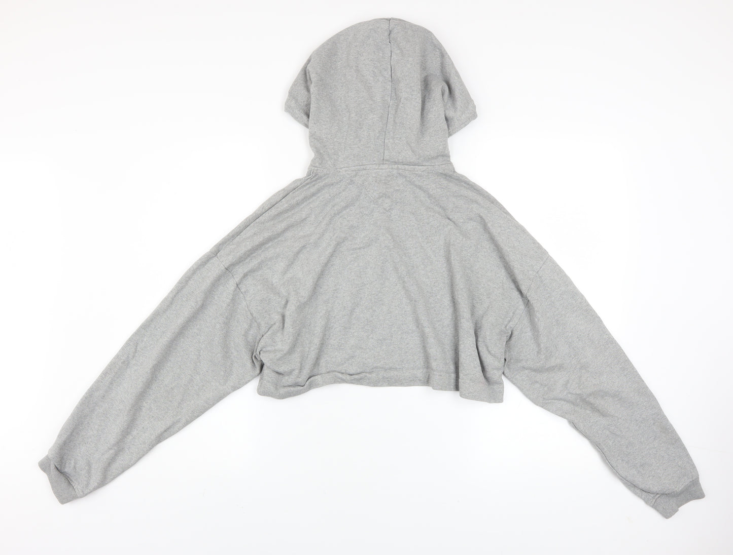 Tommy Jeans Women’s Grey Cropped Hoodie Small New York Print