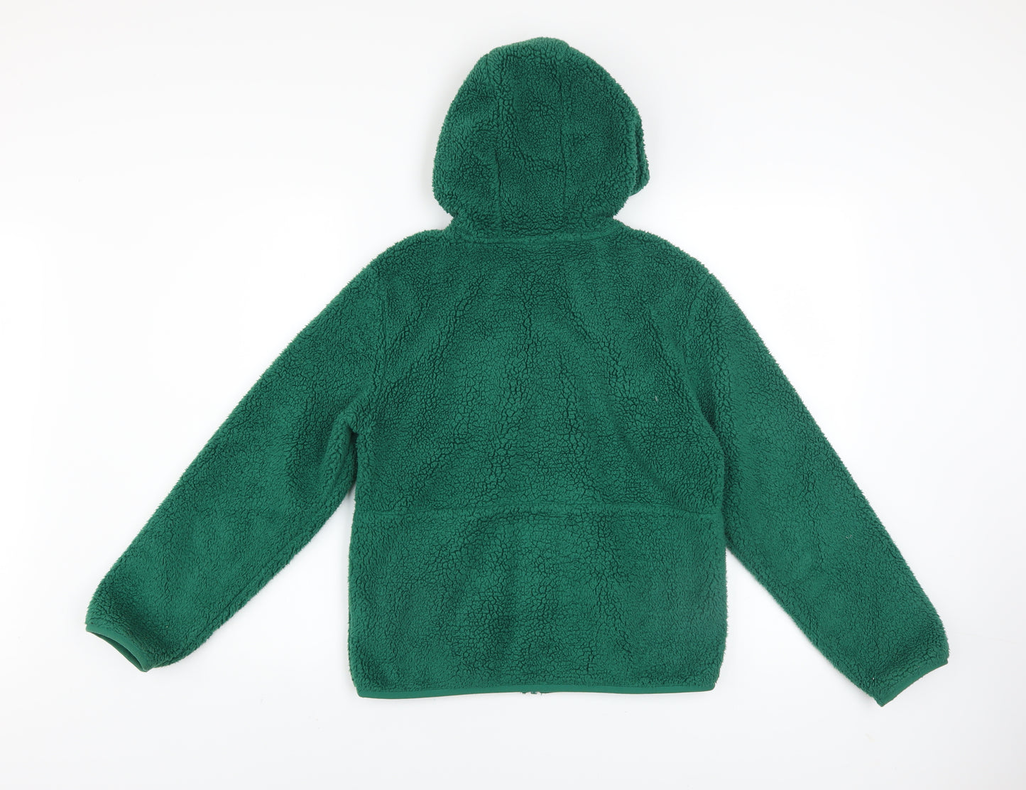 The North Face Green Teens Hooded Fleece Jacket Size 12