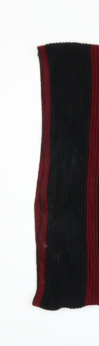 D&X Mode Women’s Black Red Striped Knit Bodycon Dress L/XL