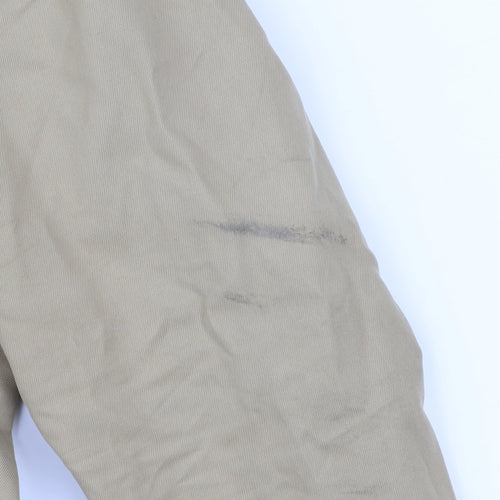 Jigsaw Women Beige Cotton Mid-Length Trench Coat UK 10