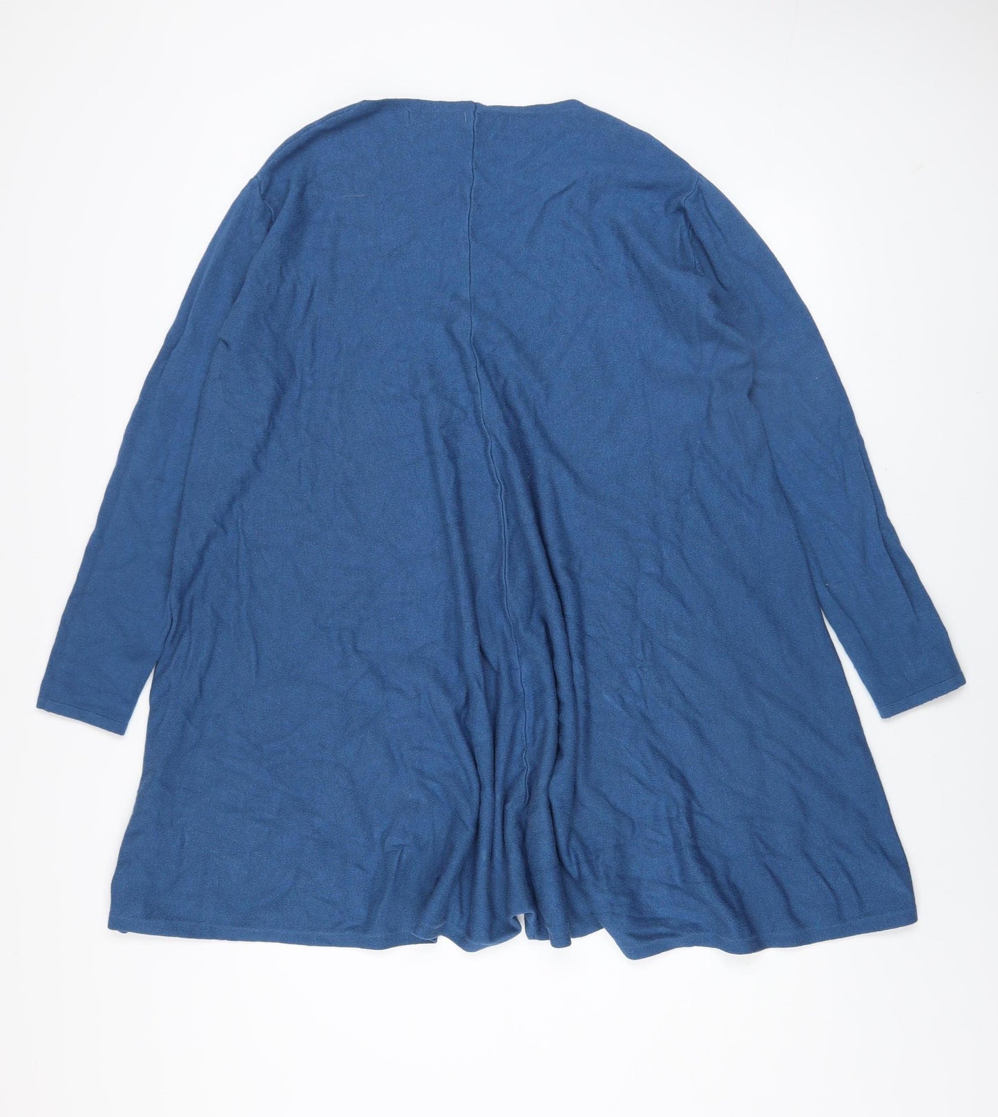 Lucy Sparks Women Blue Long Sleeve Knit Shift Dress M