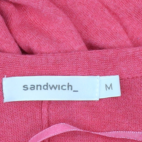 Sandwich Womens Pink Viscose Sleeveless Knee Length Dress M
