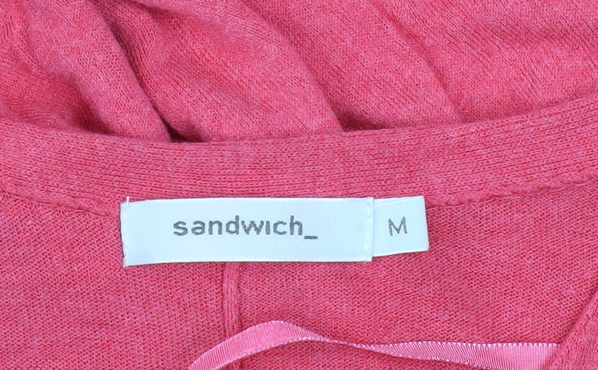 Sandwich Womens Pink Viscose Sleeveless Knee Length Dress M