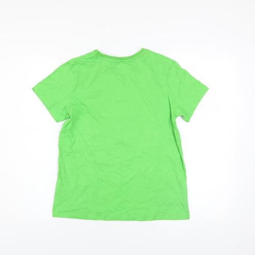 Minecraft Boys Green 11-12 Years Creeper Graphic Short Sleeve T-Shirt