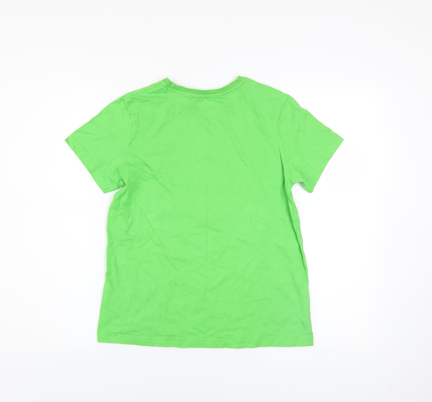 Minecraft Boys Green 11-12 Years Creeper Graphic Short Sleeve T-Shirt