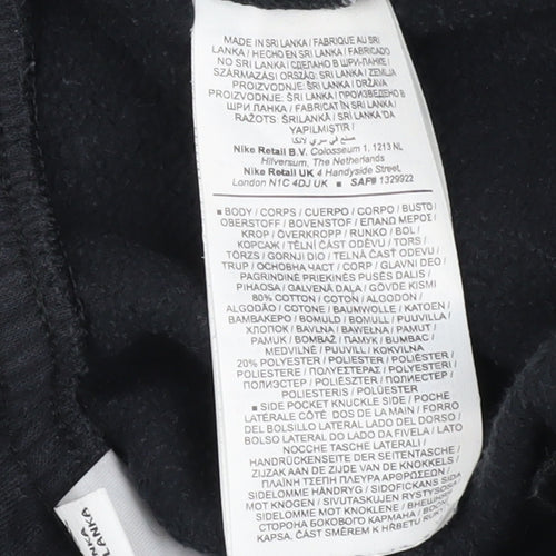 Nike Men's Black XS Jogger Fleece Trousers with Drawstring Waist