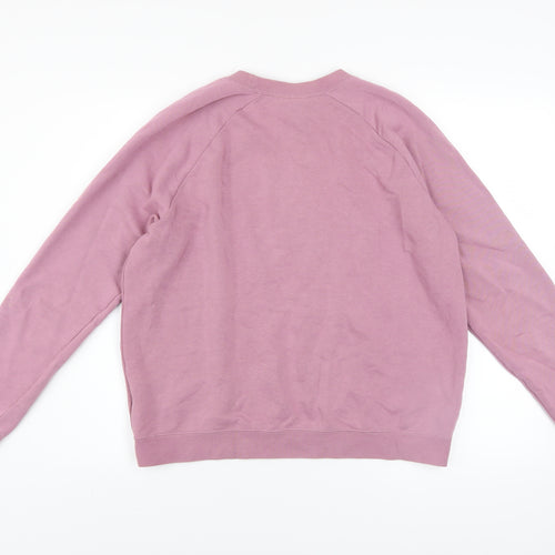 Nike Women’s Pink Crew Neck Pullover Sweatshirt XL Cotton Blend