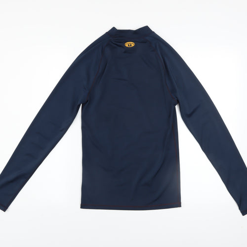 Animal Mens Blue XS Long Sleeve Rash Guard T-Shirt