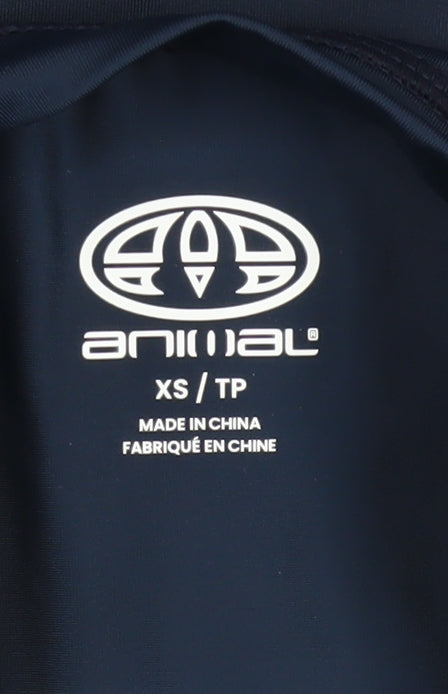 Animal Mens Blue XS Long Sleeve Rash Guard T-Shirt