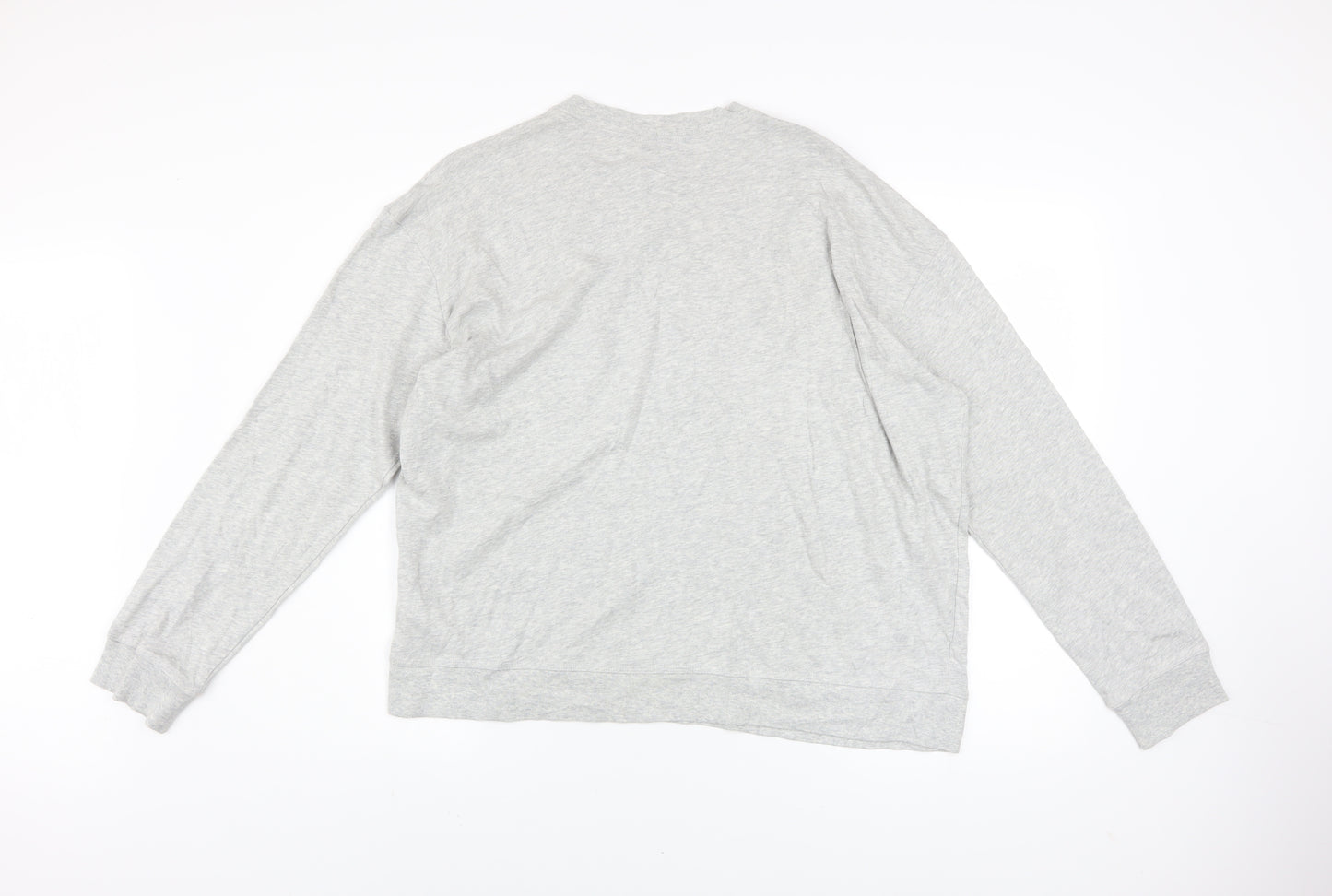 Nike Men's Grey XL Long Sleeve Cotton Crew Neck Sweatshirt