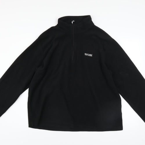 Regatta Men's Black 2XL Half Zip Fleece Sweatshirt Outdoor Pullover