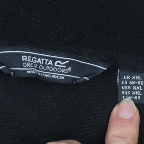 Regatta Men's Black 2XL Half Zip Fleece Sweatshirt Outdoor Pullover