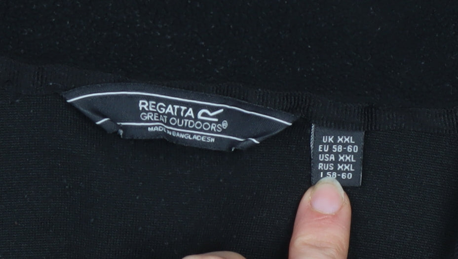 Regatta Men's Black 2XL Half Zip Fleece Sweatshirt Outdoor Pullover
