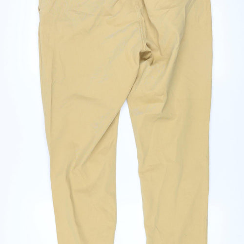 SoulCal & Co Men's Beige Chino Trousers Size L 34W x 32L Slim Fit Cotton