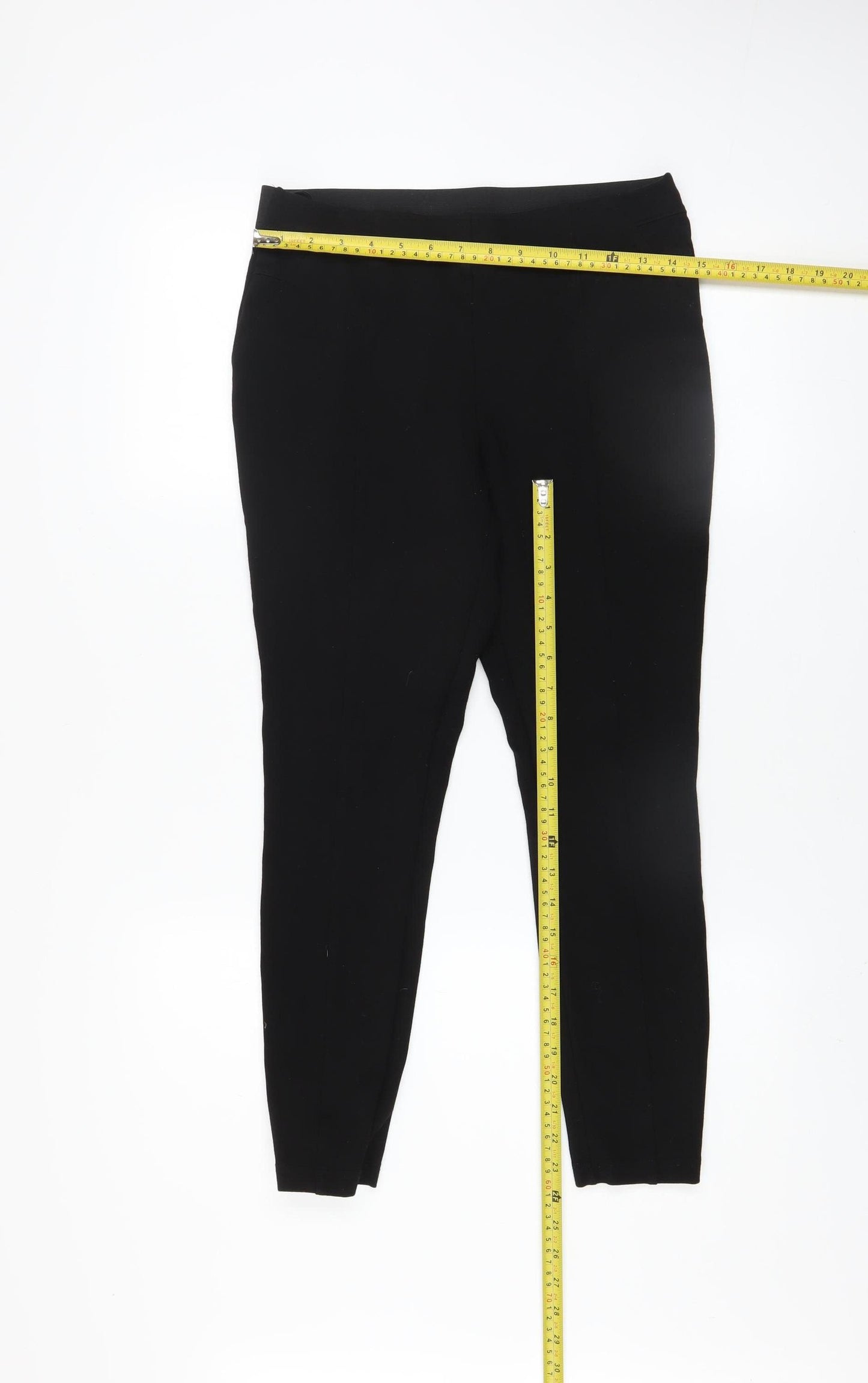 Dunnes Women Black Slim Fit Stretch Leggings M