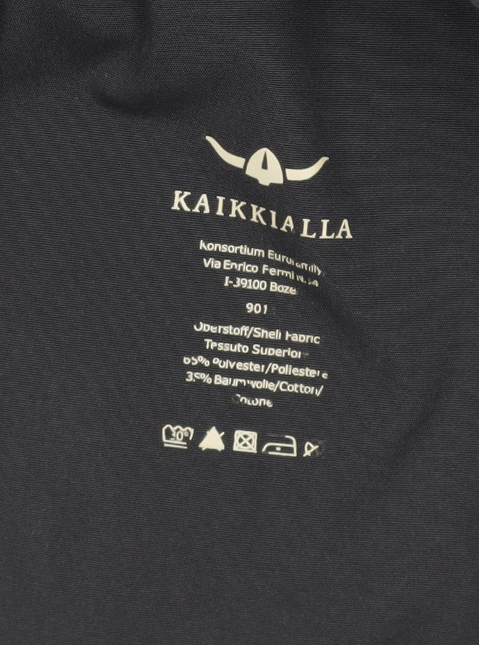 Kaikkialla Men's Black Hooded Parka Jacket Size 38 Regular Fit Outdoor