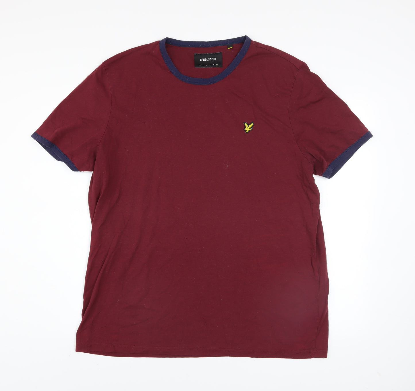 Lyle & Scott Men's Red 2XL Crew Neck Short Sleeve T-Shirt