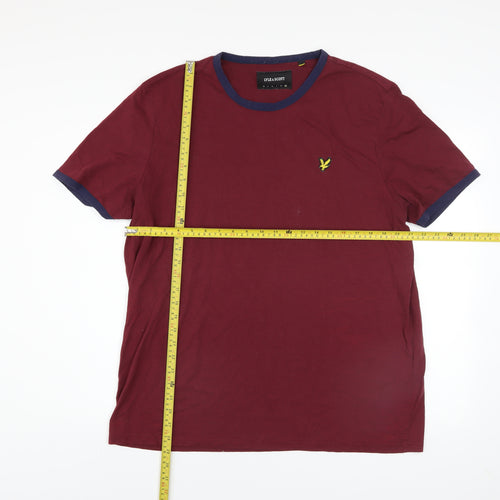 Lyle & Scott Men's Red 2XL Crew Neck Short Sleeve T-Shirt