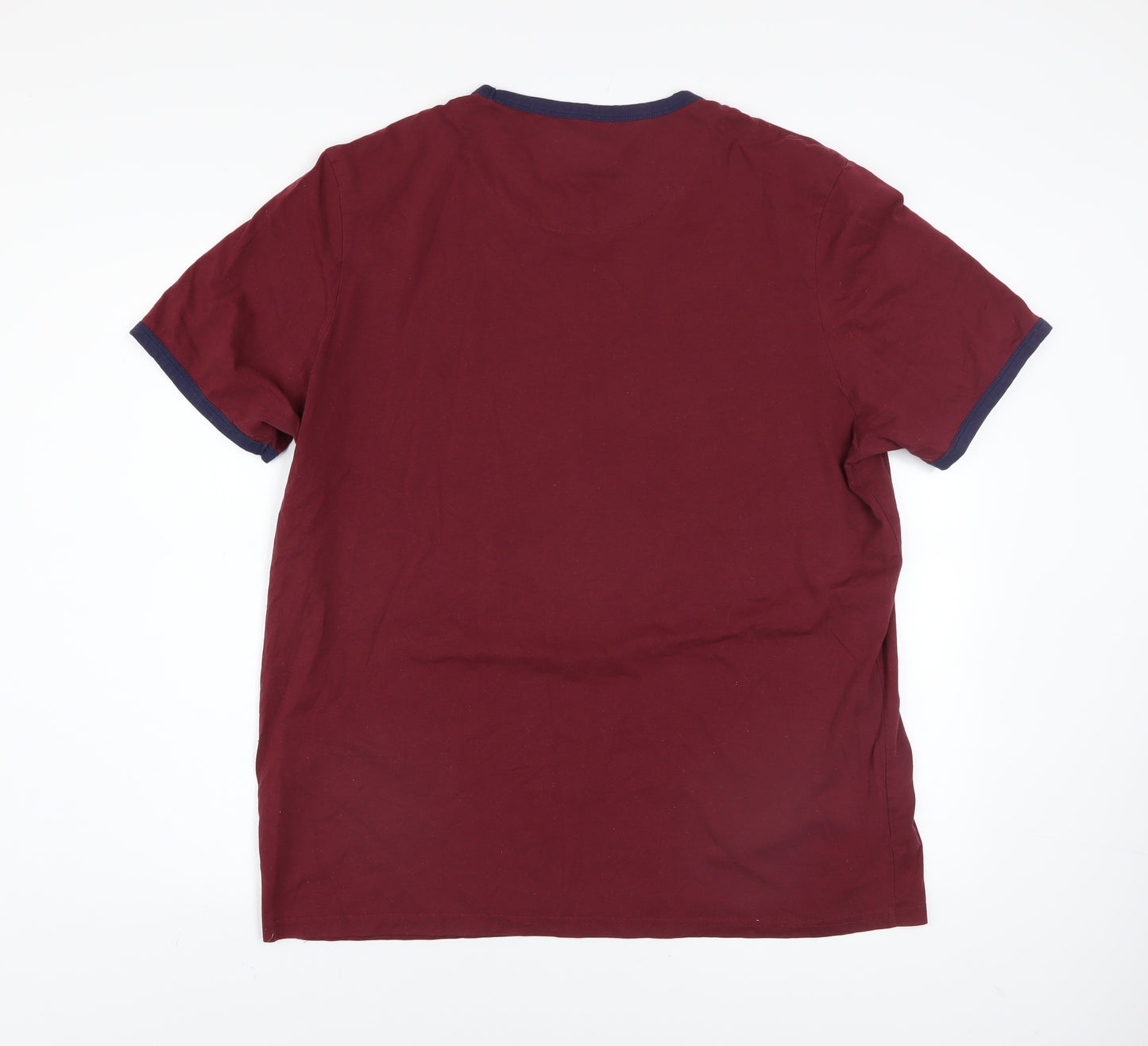 Lyle & Scott Men's Red 2XL Crew Neck Short Sleeve T-Shirt