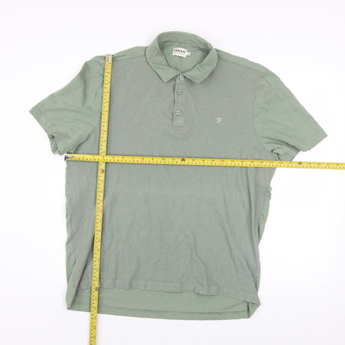 Farah Classic Men's Green XL Cotton Polo Shirt