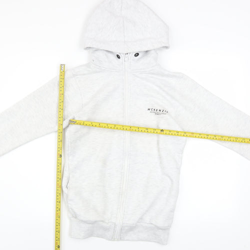 McKenzie Teens Grey Full Zip Hoodie XS Hooded Sweatshirt