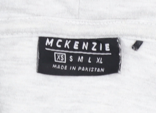 McKenzie Teens Grey Full Zip Hoodie XS Hooded Sweatshirt