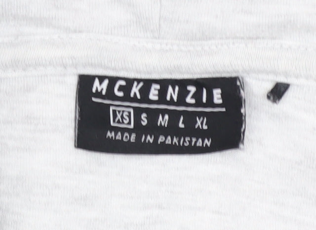 McKenzie Teens Grey Full Zip Hoodie XS Hooded Sweatshirt