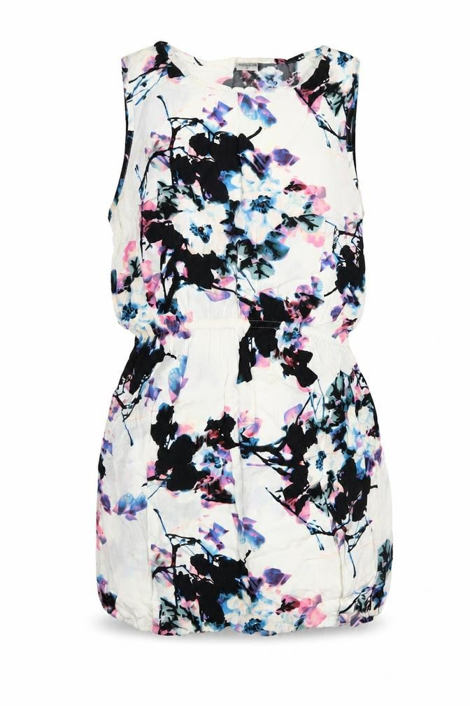 Jacqueline de Yong Women's Multicoloured Floral Sleeveless Shift Dress Size 10