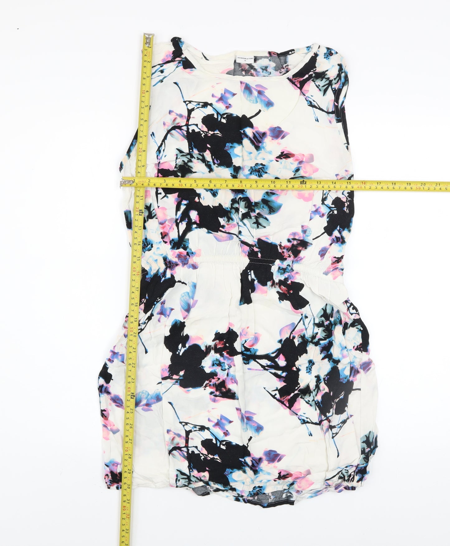 Jacqueline de Yong Women's Multicoloured Floral Sleeveless Shift Dress Size 10