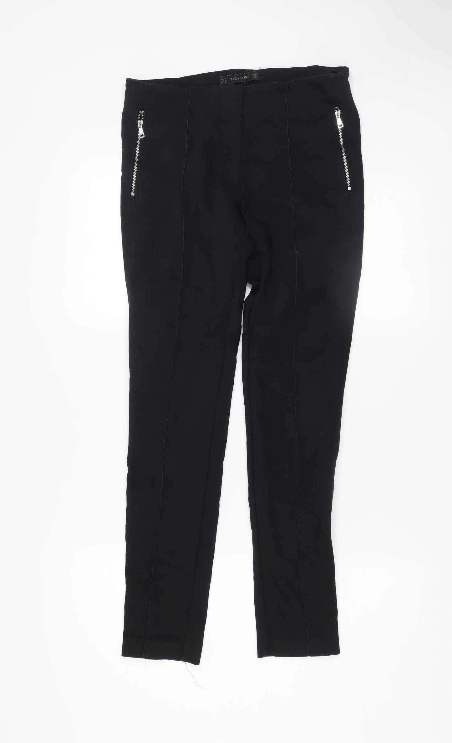 Zara Basic Women's Black Slim Leg Stretch Leggings Size M