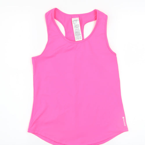 Domyos Women's Pink XS Racerback Athletic Tank Top Gym Yoga