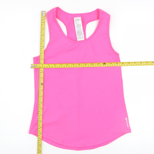 Domyos Women's Pink XS Racerback Athletic Tank Top Gym Yoga