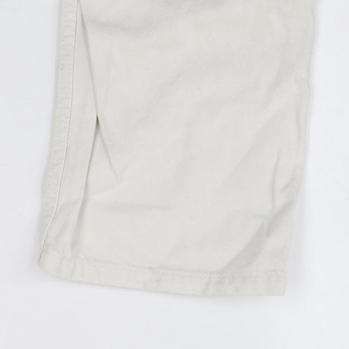 Pull&Bear Men's White Straight Jeans Size 31 Regular Fit Denim