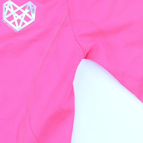 Pink Soda Sport Women's Pink 1/2 Zip Pullover Sweatshirt UK 10