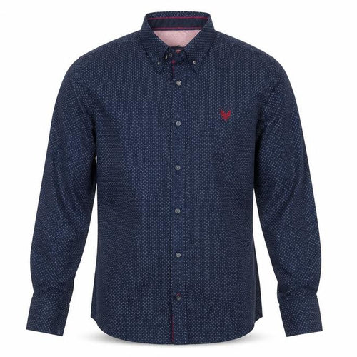 Diesel Boys Blue Polka Dot Button-Up Long Sleeve Cotton Shirt 13 Years
