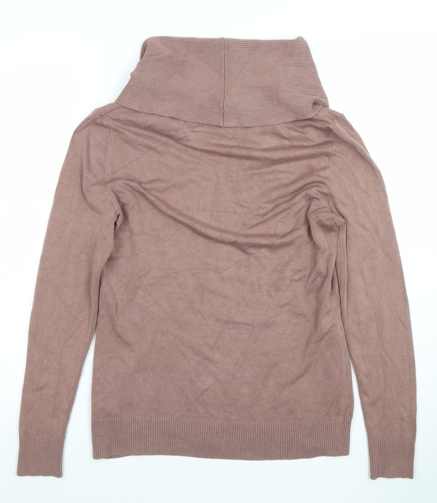 Alexon Womens Brown Cowl Neck Long Sleeve Pullover Jumper Size M