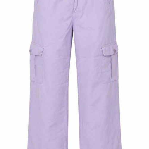 Pull&Bear Women's Purple Cargo Jeans Size 4 Regular Fit Cotton