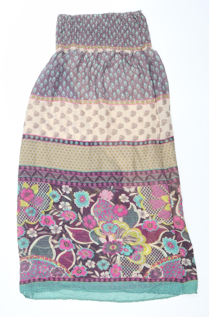 Sugar 17 Women's Multicoloured Bohemian Strapless Dress Size S