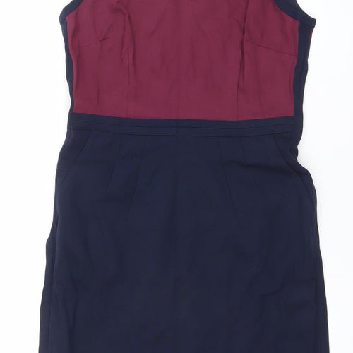 Lands' End Women's Multicoloured Size 14 Sleeveless Shift Dress